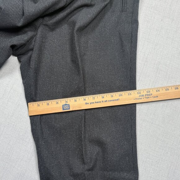 VTG Trussini Suit Set Linea Nuova Wool Blend Gray Pinstripe Two Piece Mens 52 6L - Picture 11 of 14